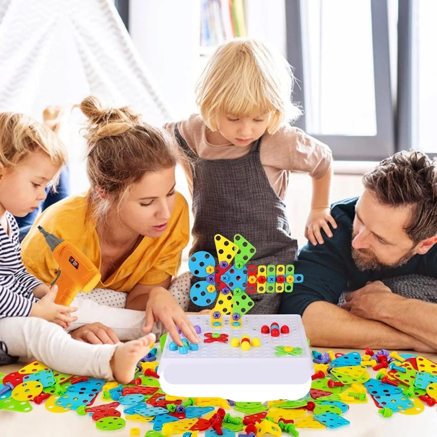 Creative Drilling Toy With Screwdriver Tool Playset (144 pcs)