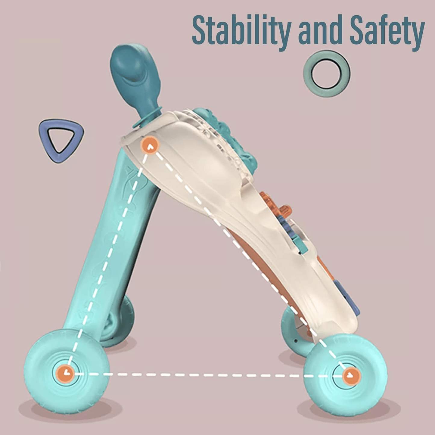 Baby Push Walker with Wheels