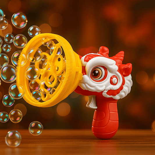 2 in 1 Electric Lion Dance Bubble Gun For Kids