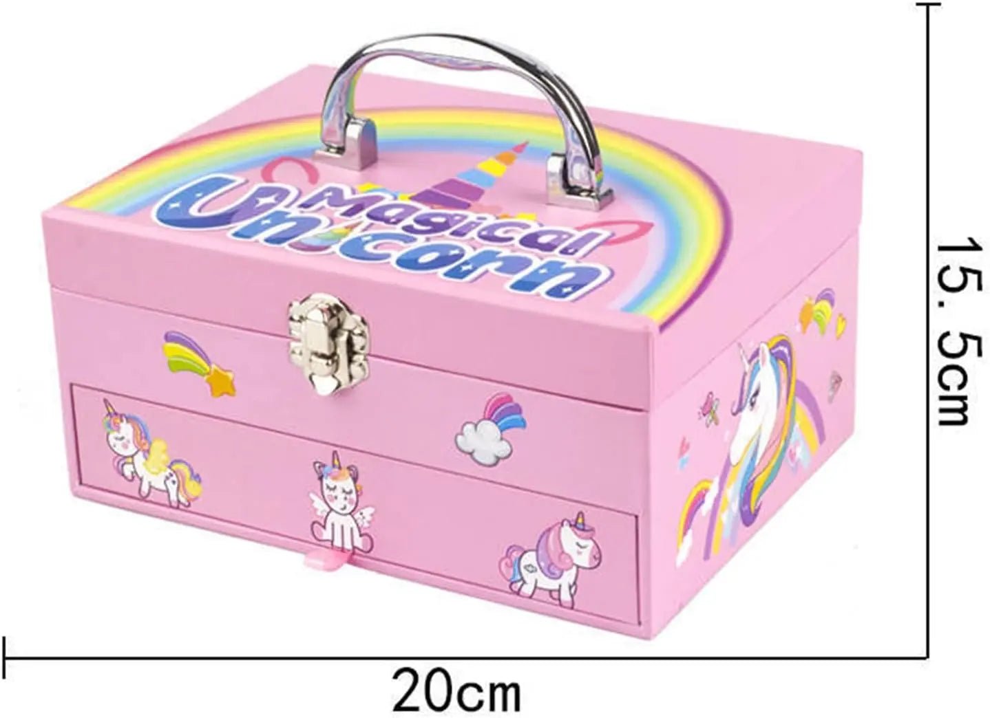 Unicorn Girls Safe & Pretend Play Cosmetic Makeup Case Beauty Kit