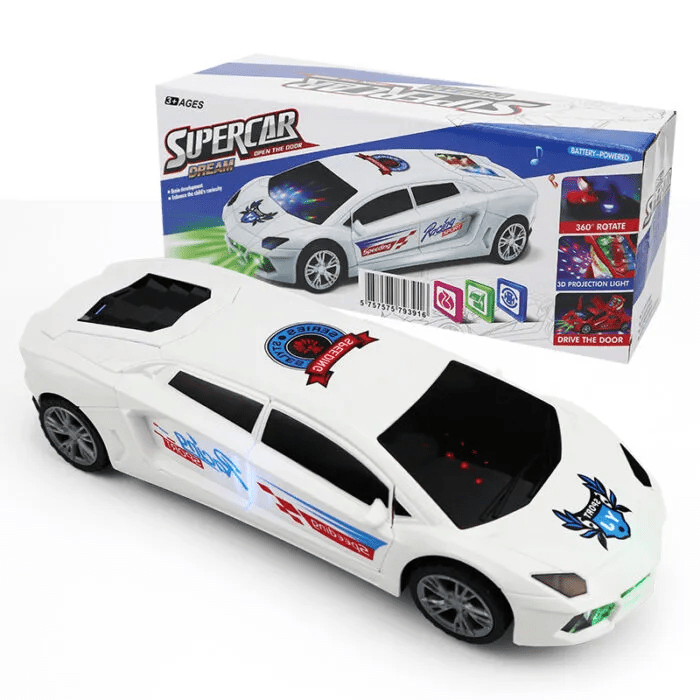 3D Super Car With 360 Degree Rotation For Kids