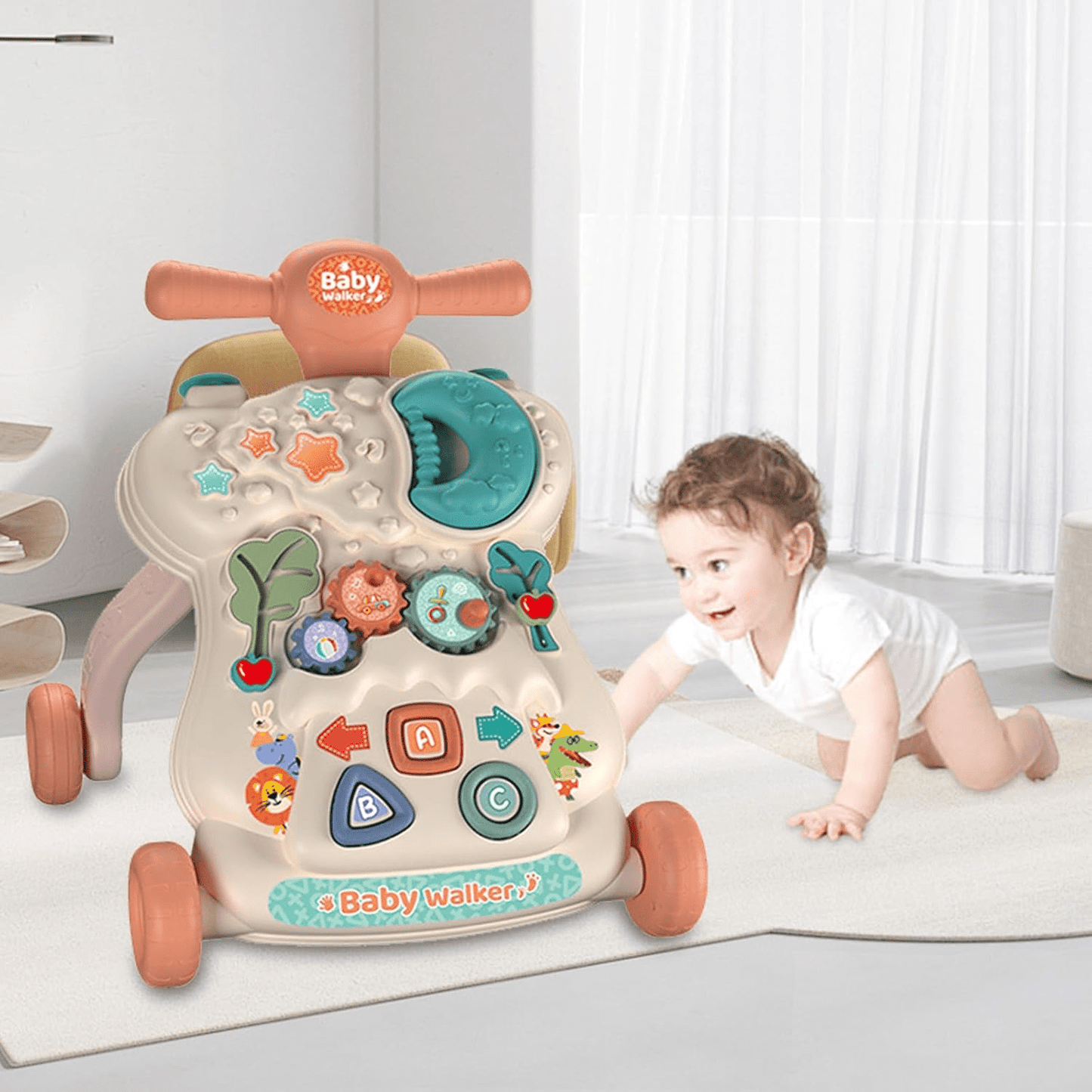 Baby Push Walker with Wheels