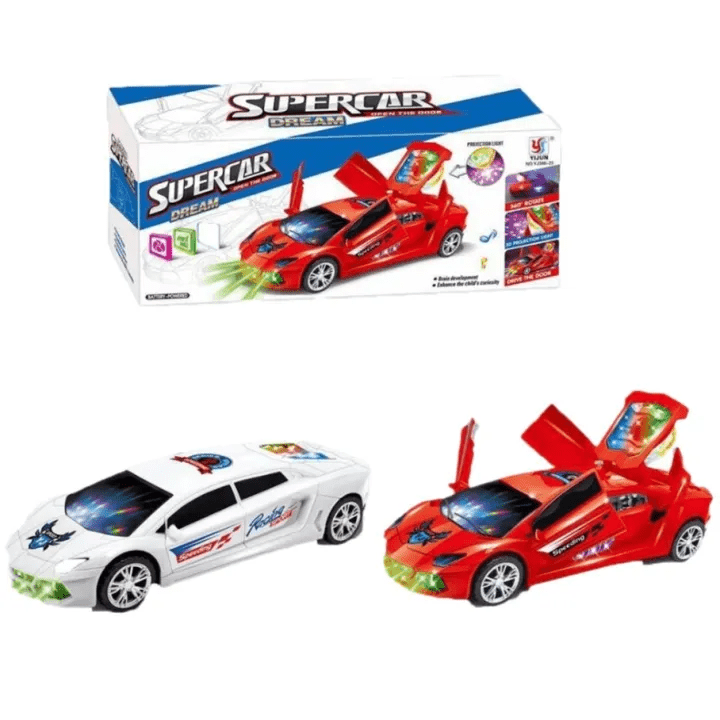 3D Super Car With 360 Degree Rotation For Kids