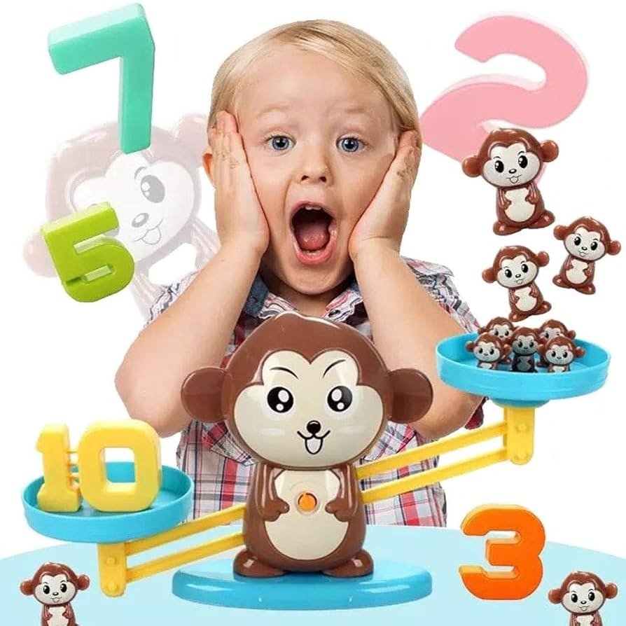 Weight Balance Learning Scale - Monkey Balance Game